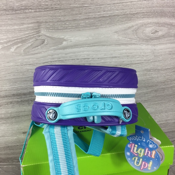 Crocs Purple Butterfly Light Up Backpack - Picture 4 of 7